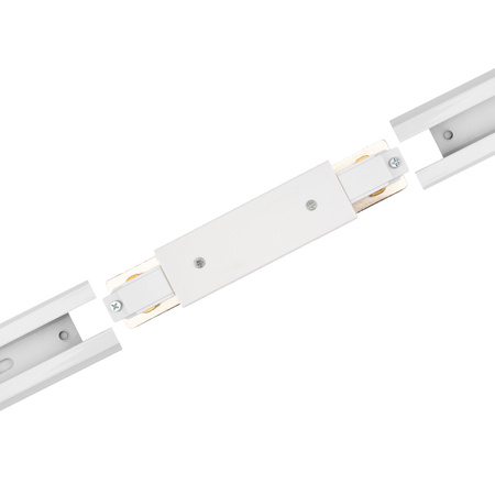 1F KOLEJNICOVÝ KONEKTOR PŘÍMÝ S NAPÁJECÍM ZDROJEM BÍLE PODSVÍCENÝ