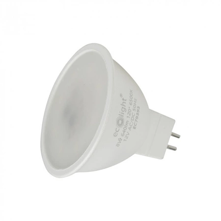 LED reflektorová žárovka MR16 GU5.3 8W 640lm 6500K studená bílá 12V Ecolight