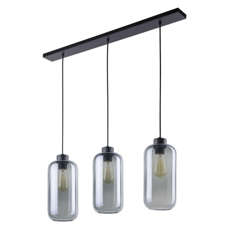 MARCO GRAPHITE sklo+kov Grafitové závěsné svítidlo 3xE27 2078 TK Lighting