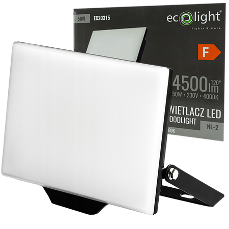 Reflektor LED Halogenový 50W 4000K 4500lm IP65 Ecolight