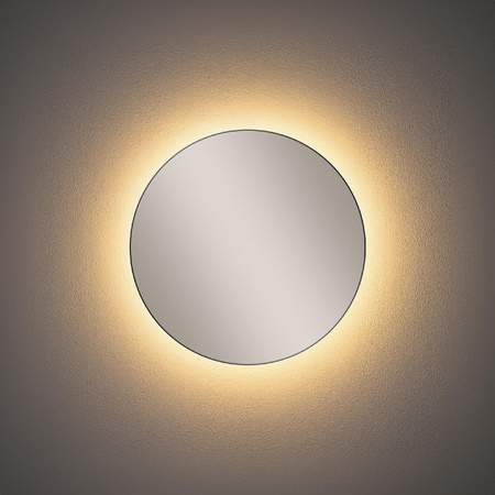 Nástěnné svítidlo LED 7W 30lm 3000K Warm Silver Modern RING MIRROR LED S 10276 Nowodvorski