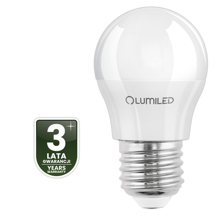 Žárovka LED E27, P40 8W = 60W 806lm 6500K Studená bílá 180° LUMILED