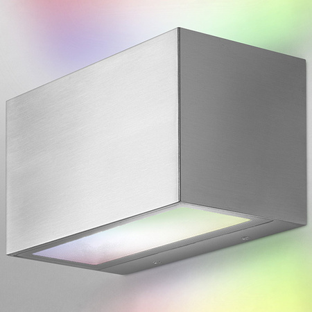LEDVANCE SMART+ BRICK MULTICOLOR nástěnné fasádní svítidlo 14W 600 lm Teplá bílá COLOR + RGB šedá