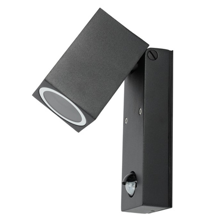 LED zahradní lampa QUAZAR 15 LX GU10 IP44 KOBI Black Sensor