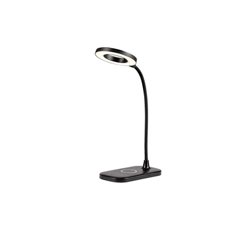 Stolní lampa na noční stolek 5W 210lm 2700-6000K CCT stmívatelná černá Moderní Hardin Rabalux