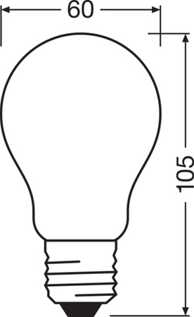 LED žárovka E27 A60 11W = 100W 1521lm 4000K Neutrální 300° Stmívatelné vlákno OSRAM SUPER STAR