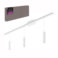 Perifo Lighting Rail Kit 1,5 m + 3x LED závěsné světlo 15,6 W CCT RGB Philips HUE Bluetooth White