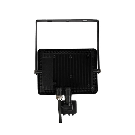 Reflektor LED 30W 2400lm 3000K IP65 Black s pohybovým senzorem a funkcí CUT-OFF Samsung Chip VT-30-SB V-TAC