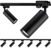 Osvětlovací lišta 2m + 6x reflektor lištový, GU10 Černá RITI LUMILED