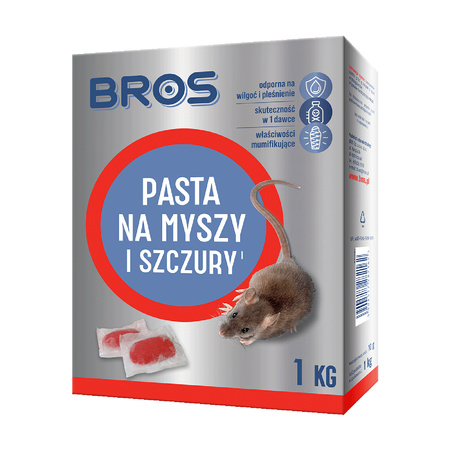 Pasta na myši a krysy Silný jed 1kg BROS