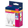 2x LED žárovka E14 B35 4.9W = 40W 470lm 4000K Neutrální bila 200° OSRAM HODNOTA