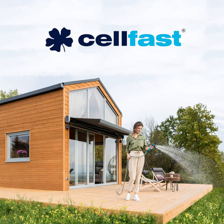 Zahradní hadice na vodu 15 m s pistolí a spojkami BASIC CELLFAST