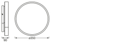 LED stropní svítidlo ORBIS BACKLIGHT 28W 2400lm RGB CCT 35cm SMART+ WIFI LEDVANCE