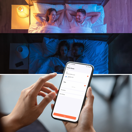 Žárovka LED E27, A70 15W = 100W 1500lm RGB CCT Stmívatelná Inteligentní TUYA WiFi SMART SAYO LUMILED