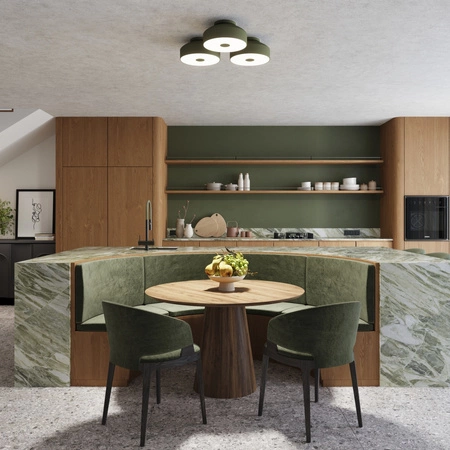 LED stropní svítidlo 4x E27 olivově zelené OMIQ Crimson SL.1680 Sollux