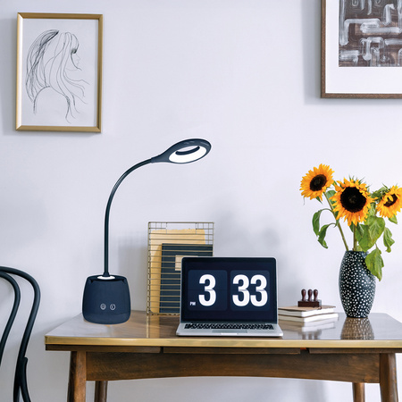 LED dobíjecí stolní lampa 5W 180lm černá Lusia LED2B Kobi