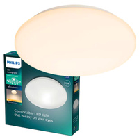 LED plafon pro povrchovou montáž MOIRE 10W 2700K 24cm bílý kulatý PHILIPS
