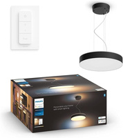ENRAVE LED stropní závěsné svítidlo černé 33,5W CCT PHILIPS HUE Bluetooth + stmívač