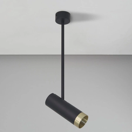 Bodové stropní svítidlo GU10 černé zlaté PORTO Sanico Goldlux