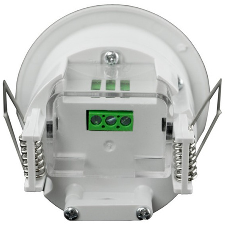 PIR pohybový a soumrakový senzor. zapuštěný 360°. 6m. vnitřní bílý