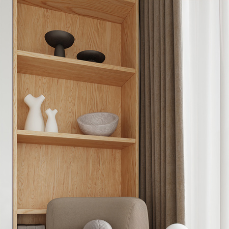 BOOMO G9 Dřevěná stolní lampa na nočním stolku Moderní SOLLUX