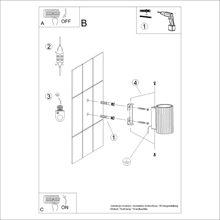 Nástěnné svítidlo Reflektor Tuba Spot GU10 Olive Carbon Deep Space SL.1656 Sollux