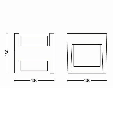Zahradní lampa LED nástěnná lampa ARBOR myGarden 4.5W 2700K IP44 Horní-spodní antracit PHILIPS
