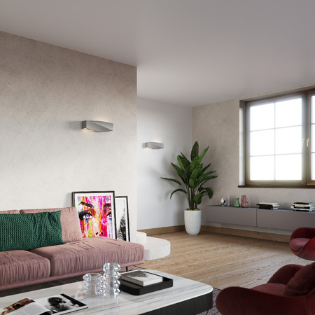 Nástěnné svítidlo LED SIGMA E27 Keramická šedá SOLLUX