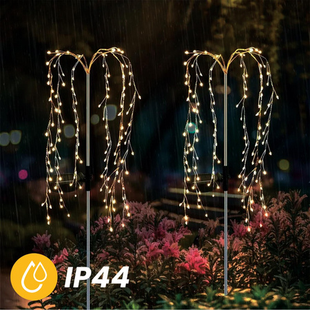 ADONIS 3000K LED solární zahradní lampa poháněná dekorativním stromem LUMILED