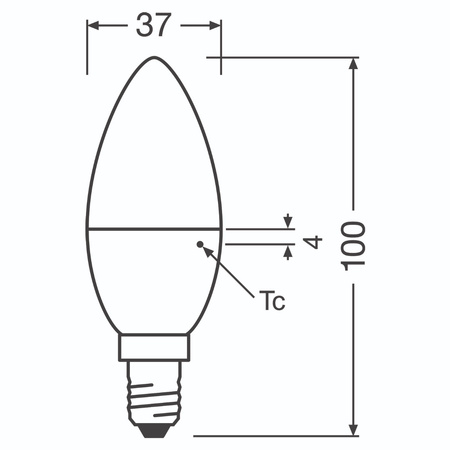 LED žárovka E14 B35 4.9W = 40W 470lm 2700K Teplá bílá 300° OSRAM Parathom