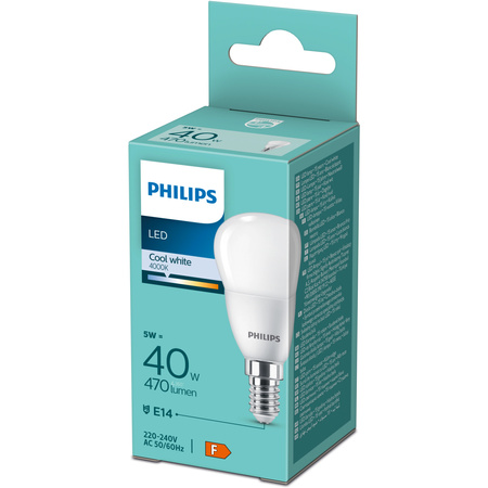 LED žárovka E14 Ball P45 4,9W = 40W 470lm 4000K Neutral Essential Philips