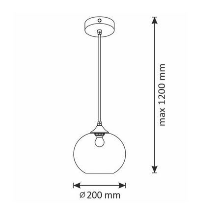 EMPIRA stropní závěsné svítidlo 1x E27 GOLDLUX (Polux)