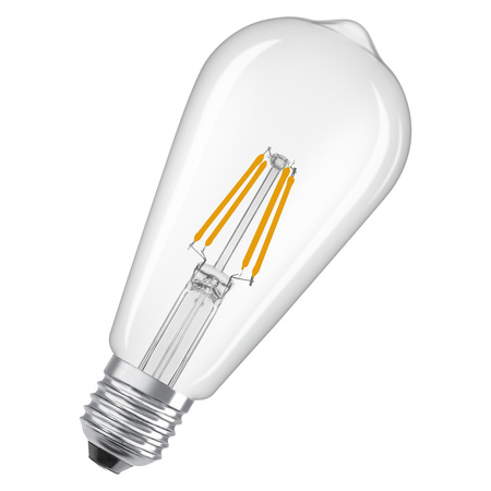 LED žárovka ST64 E27 3,4W = 40W 470lm 2700K teplá bílá 300° Filament STAR CLASSIC Osram