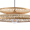 Stropní závěsné svítidlo E27 Beige BAMBOO NATURAL Sanico Goldlux