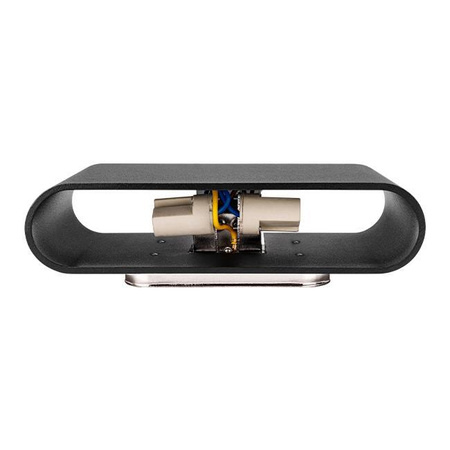 Nástěnná zásuvka pro povrchovou montáž 2x G9 Black Lisa Black Masterled