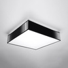 Svítidlo pro povrchovou montáž HORUS 4xE27 Plafond Square 55cm Moderní černobílé SOLLUX