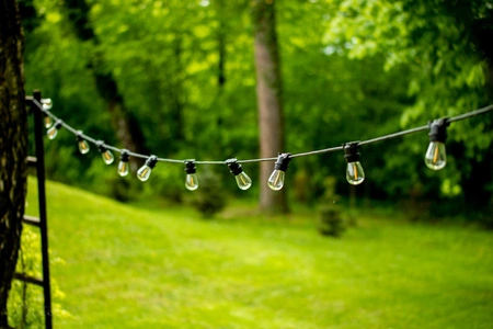 Venkovní řetěz 10m, 10x E27 Žárovky 1W 2700K NARCI LUMILED