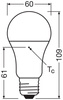 LED žárovka A60 E27 10W = 75W 1055lm 6500K studená bílá 150° VALUE CLASSIC Osram