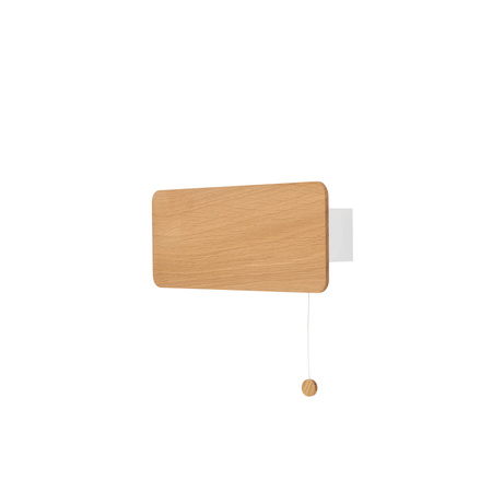 OSLO 9700 Nowodvorski dřevěné nástěnné svítidlo E14 Dřevo + ocel Minimalistické nástěnné svítidlo