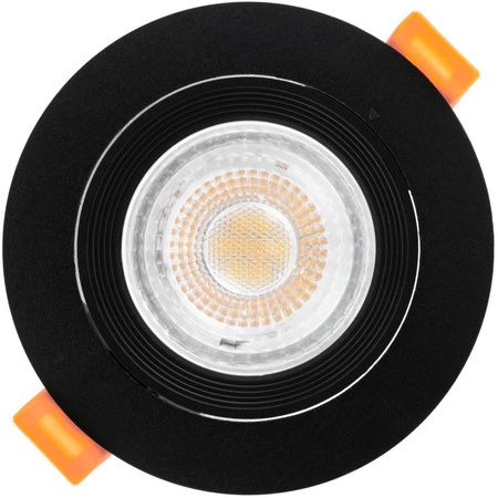 Halogenová Podhledové svítidlo GU10, MR16 Nastavitelná Kulatá Černá VENTUS LUMILED