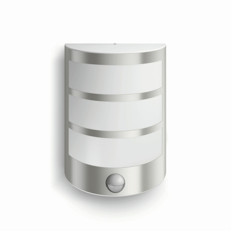 Zahradní lampa LED nástěnná lampa PYTHON IR myGarden 6W 2700K IP44 s pohybovým a soumrakovým senzorem stříbrná PHILIPS