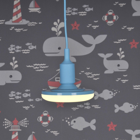 KIKI závěsné. stropní svítidlo 1xE27 10W BLUE 3000K GOLDLUX (Polux)