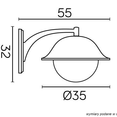 Venkovní zahradní fasádní svítidlo LED nástěnné svítidlo Prince Max K 3012/1/O-BD E27 Su-Ma