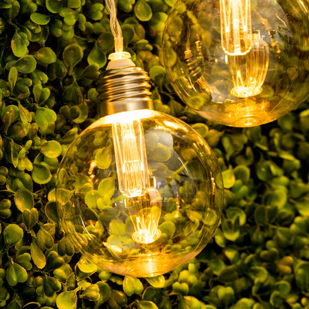 Solární zahrada Girland LED okrasné světlo řetěz 10 koule Teplá bílá 3000K 3.3 m