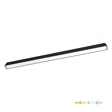 Stropní LED svítidlo 40W 4800lm CCT černé Koline Kobi