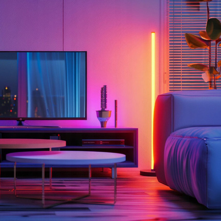 LED stojací lampa Black CCT RGB Aplikace Smart Pilot