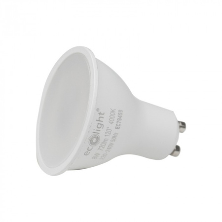 LED reflektorová žárovka GU10 8W 720lm 4000K Neutral Ecolight