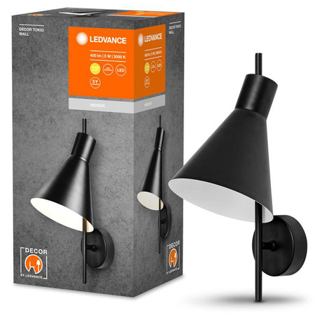 LED stropní nástěnné svítidlo pro povrchovou montáž 5W 300lm CCT Dekorativní černá Tokio Ledvance