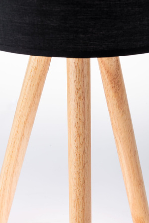 Stojací lampa E27, Nastavitelnou Výškou Černá CLARA LUMILED