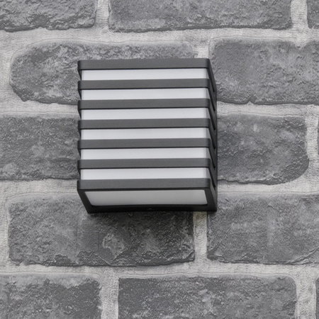 Venkovní nástěnné fasádní svítidlo LED 4000K Square Black